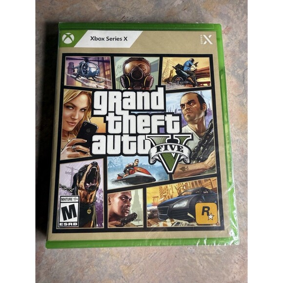 Grand Theft Auto V- Xbox Series X NEW Sealed GTA 5 Rated M (17+) - Picture 1 of 2